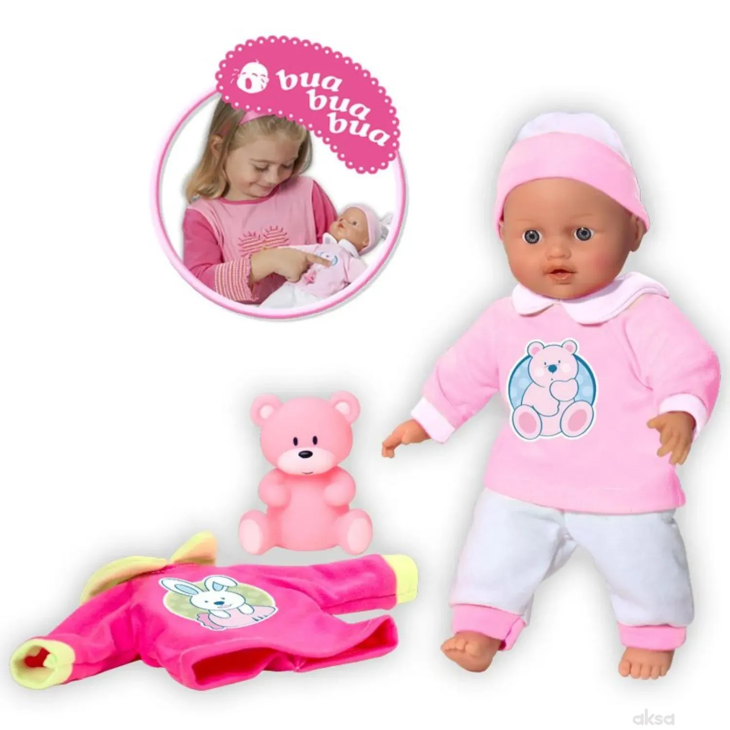 Loko toys,lutka beba sa funkcijama sa odjećom, 30cm 