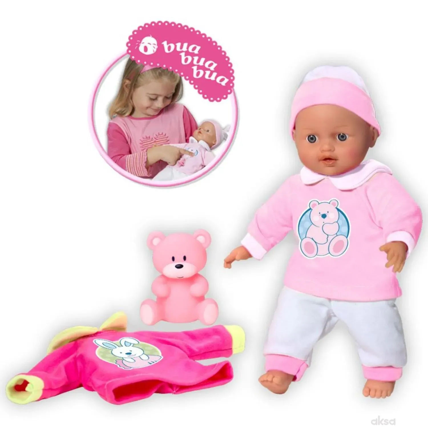 Loko toys,lutka beba sa funkcijama sa odjećom, 30cm
