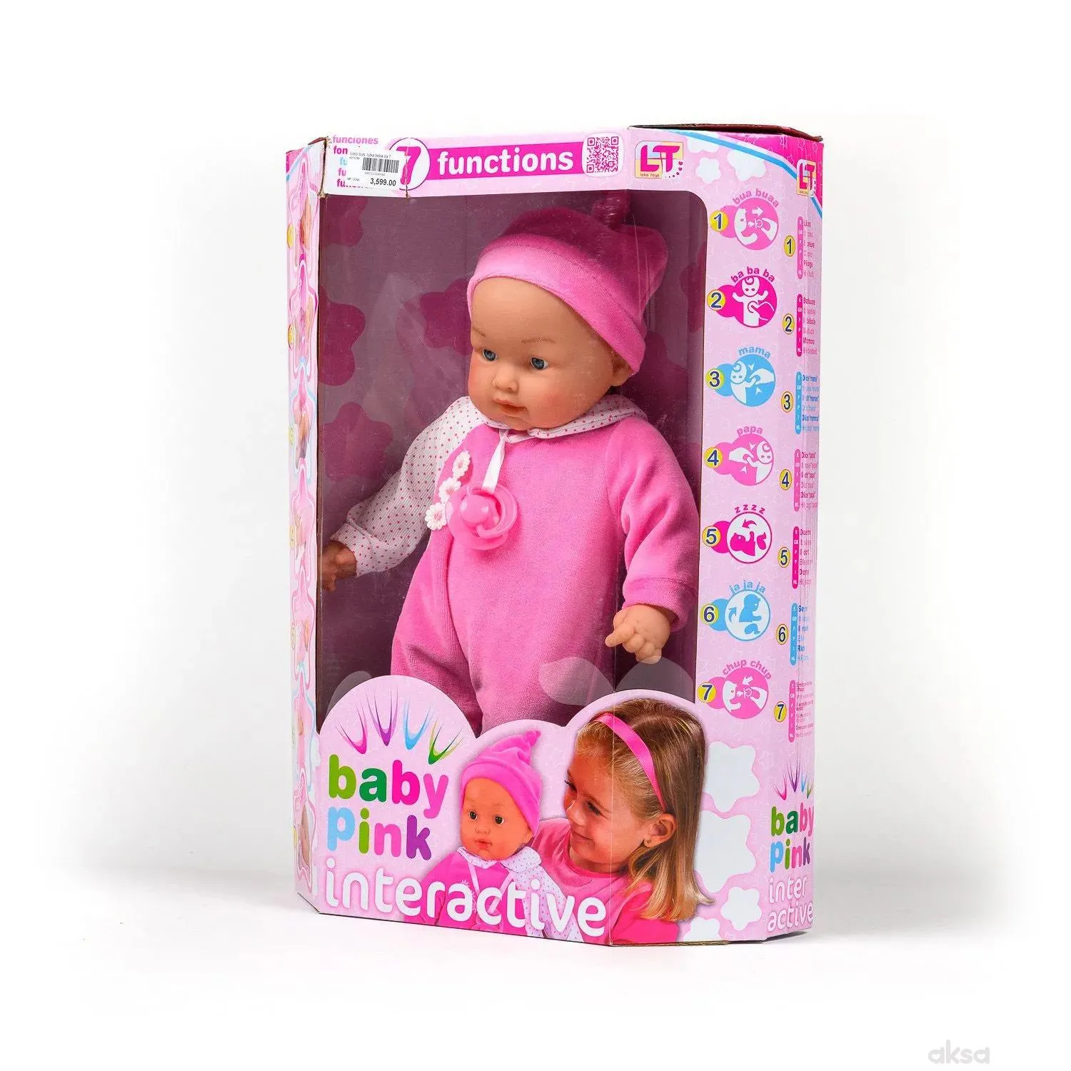 Loko toys, lutka beba sa 7 funkcija, 43cm