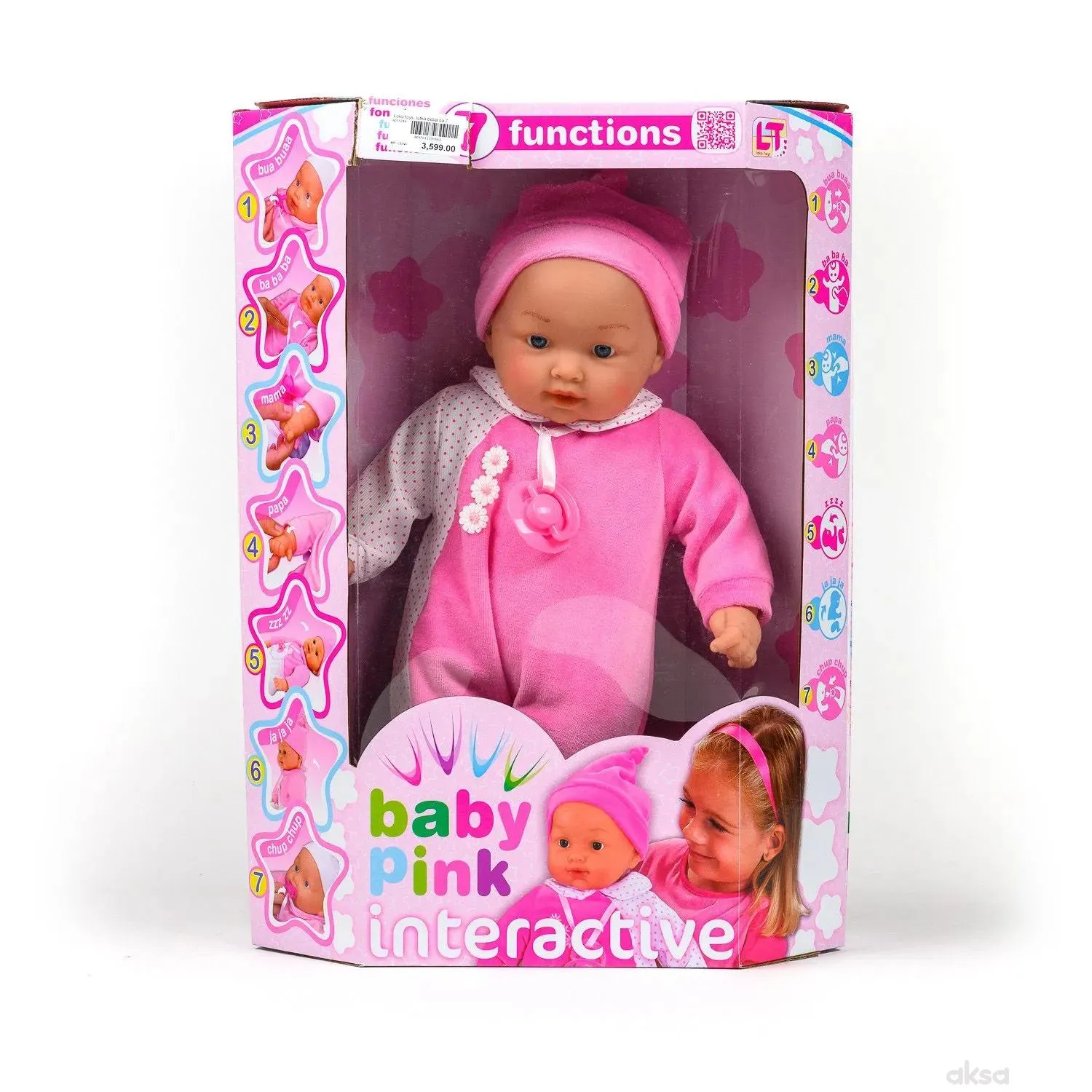 Loko toys, lutka beba sa 7 funkcija, 43cm
