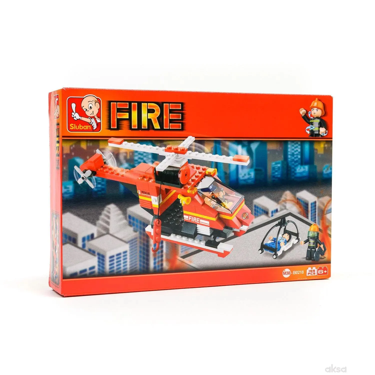 Sluban kocke, vatrogasni helikopter, 155 kom