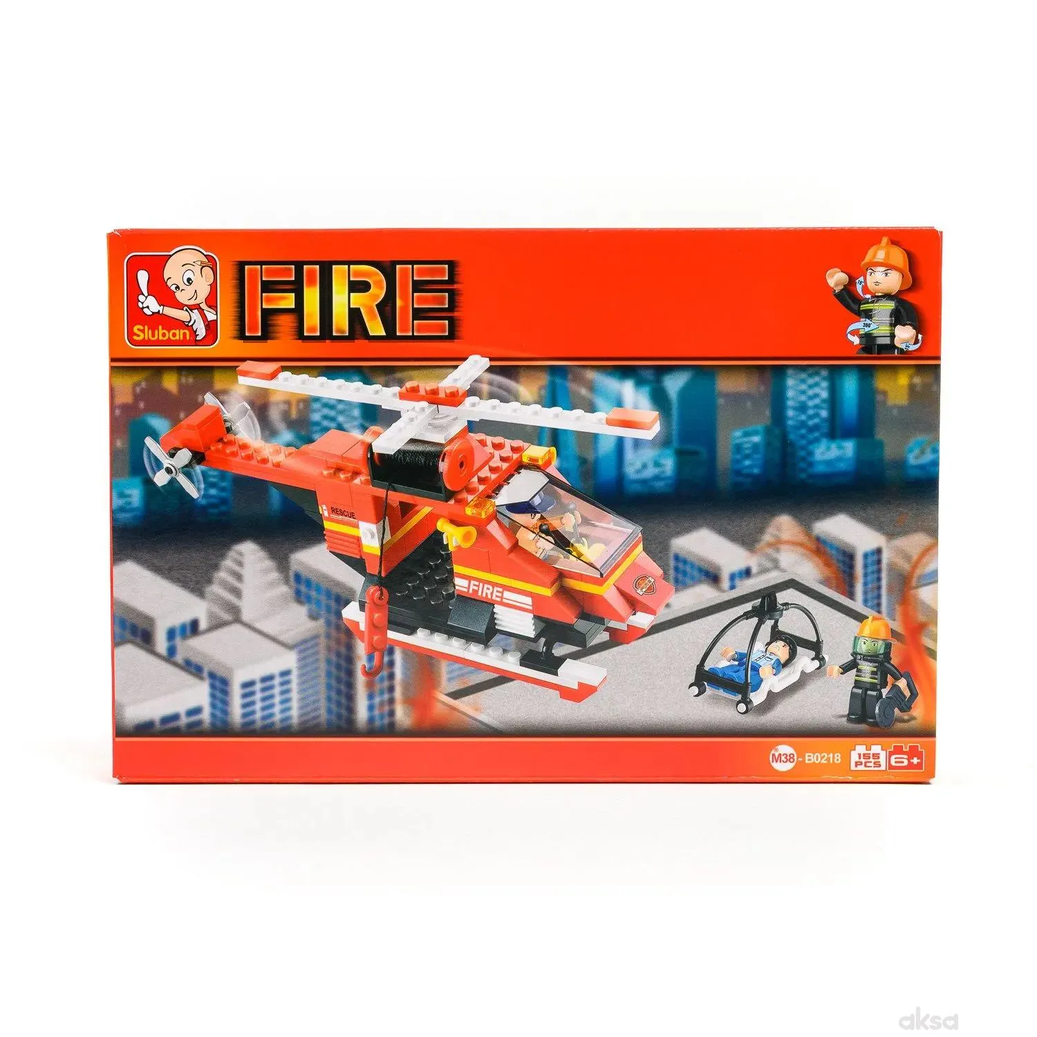 Sluban kocke, vatrogasni helikopter, 155 kom