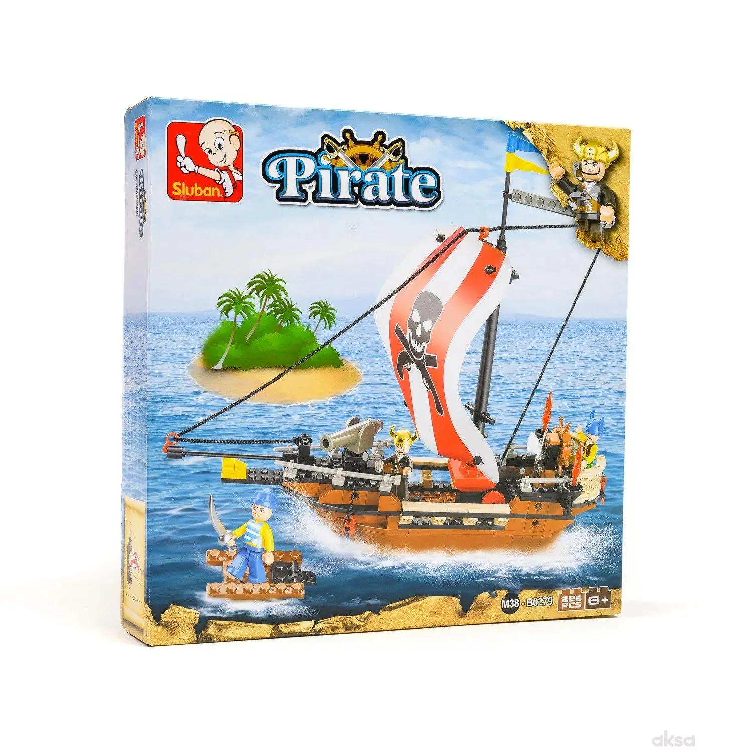 Sluban kocke, piratski ratnički brod, 226 kom