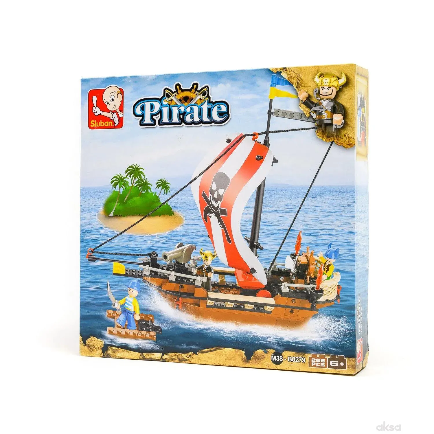 Sluban kocke, piratski ratnički brod, 226 kom