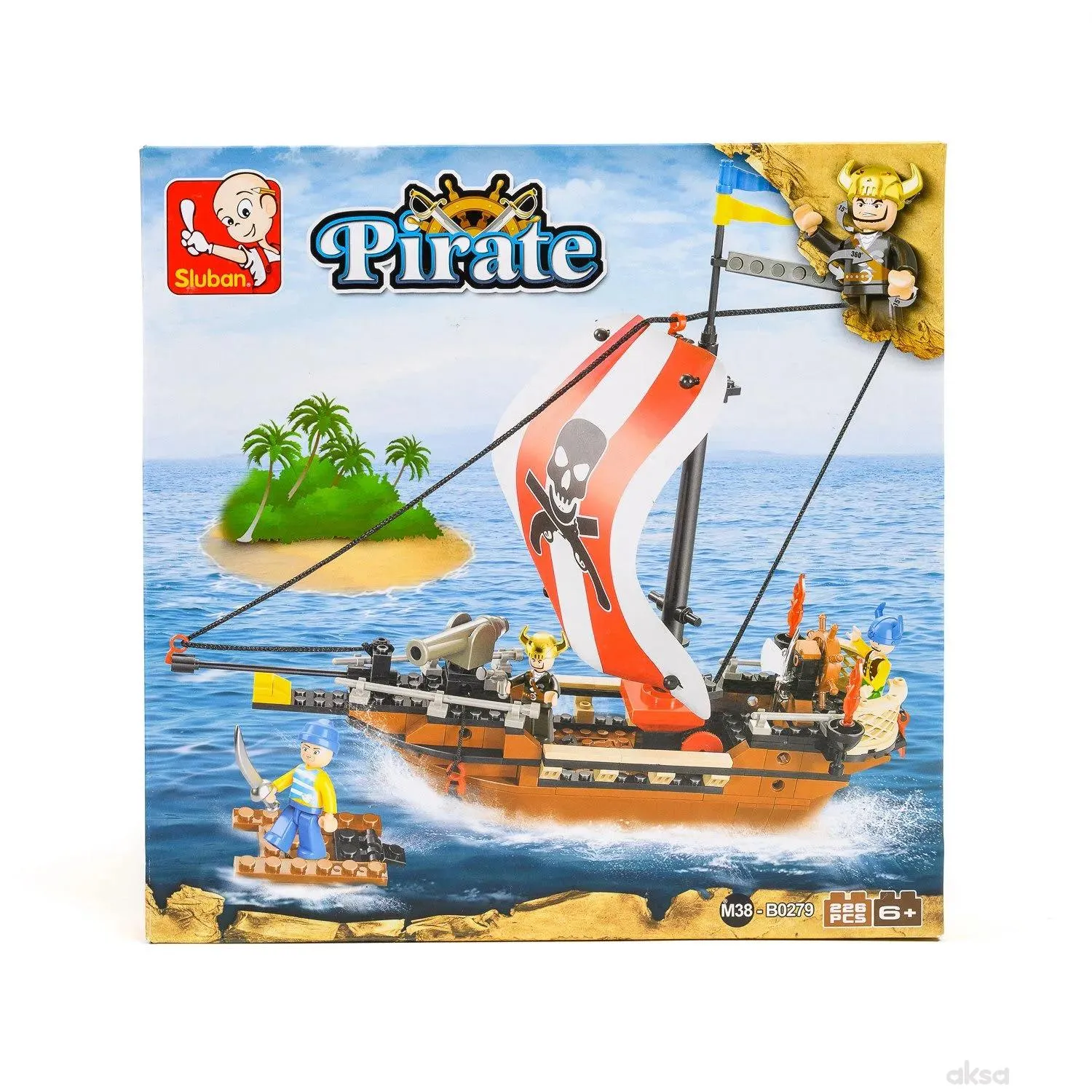 Sluban kocke, piratski ratnički brod, 226 kom