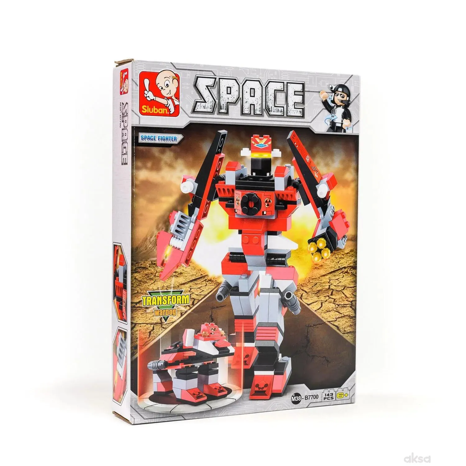 Sluban kocke, robot, svemirski borac, 143 kom