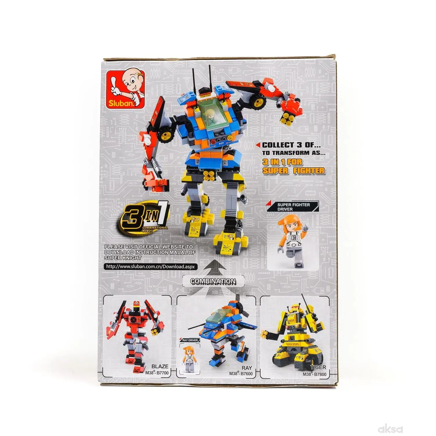 Sluban kocke, robot, svemirski borac, 143 kom