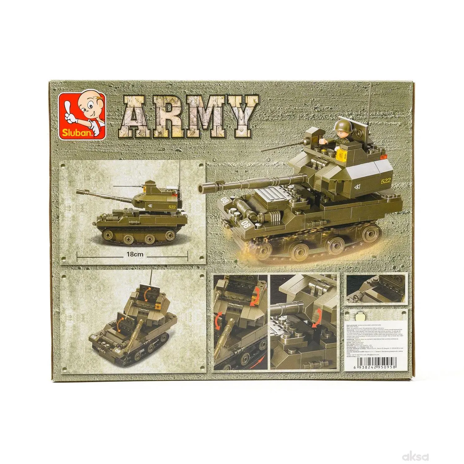 Sluban kocke, T90 tenk, 178 kom