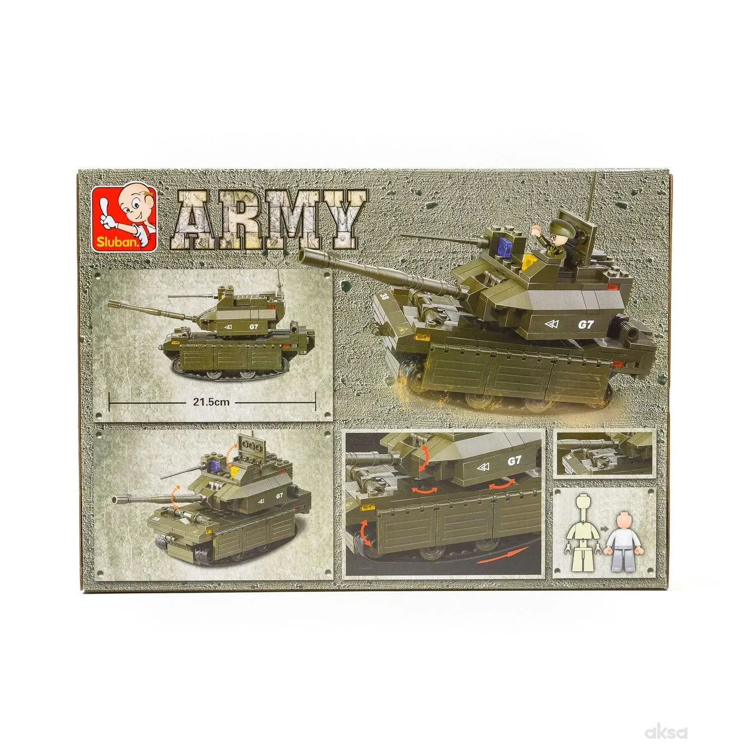 Sluban kocke, M1A2 tenk, 219 kom