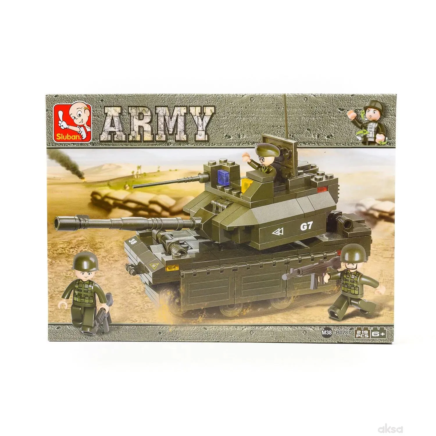 Sluban kocke, M1A2 tenk, 219 kom