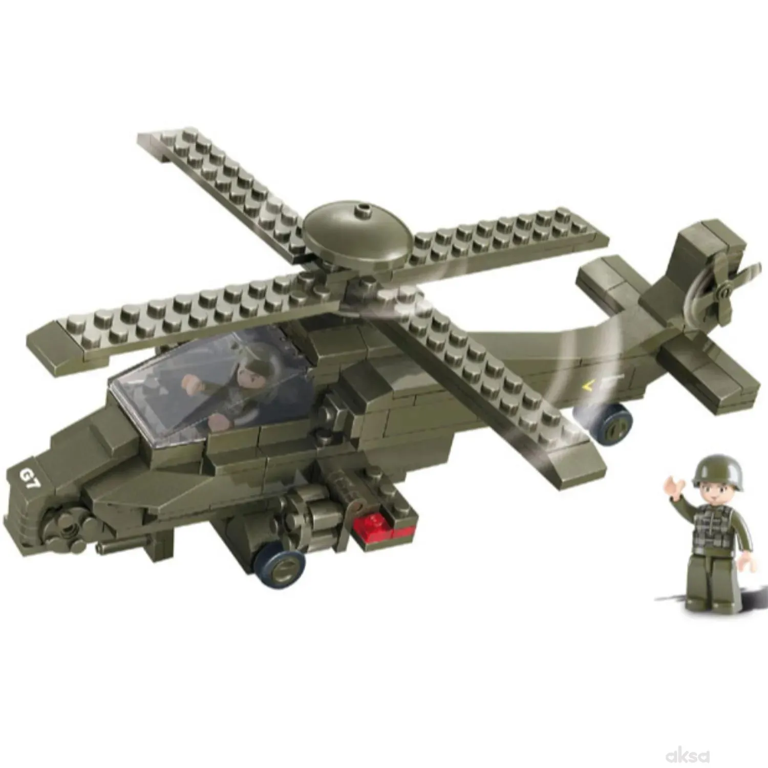 Sluban kocke, vojni helikopter, 199 kom