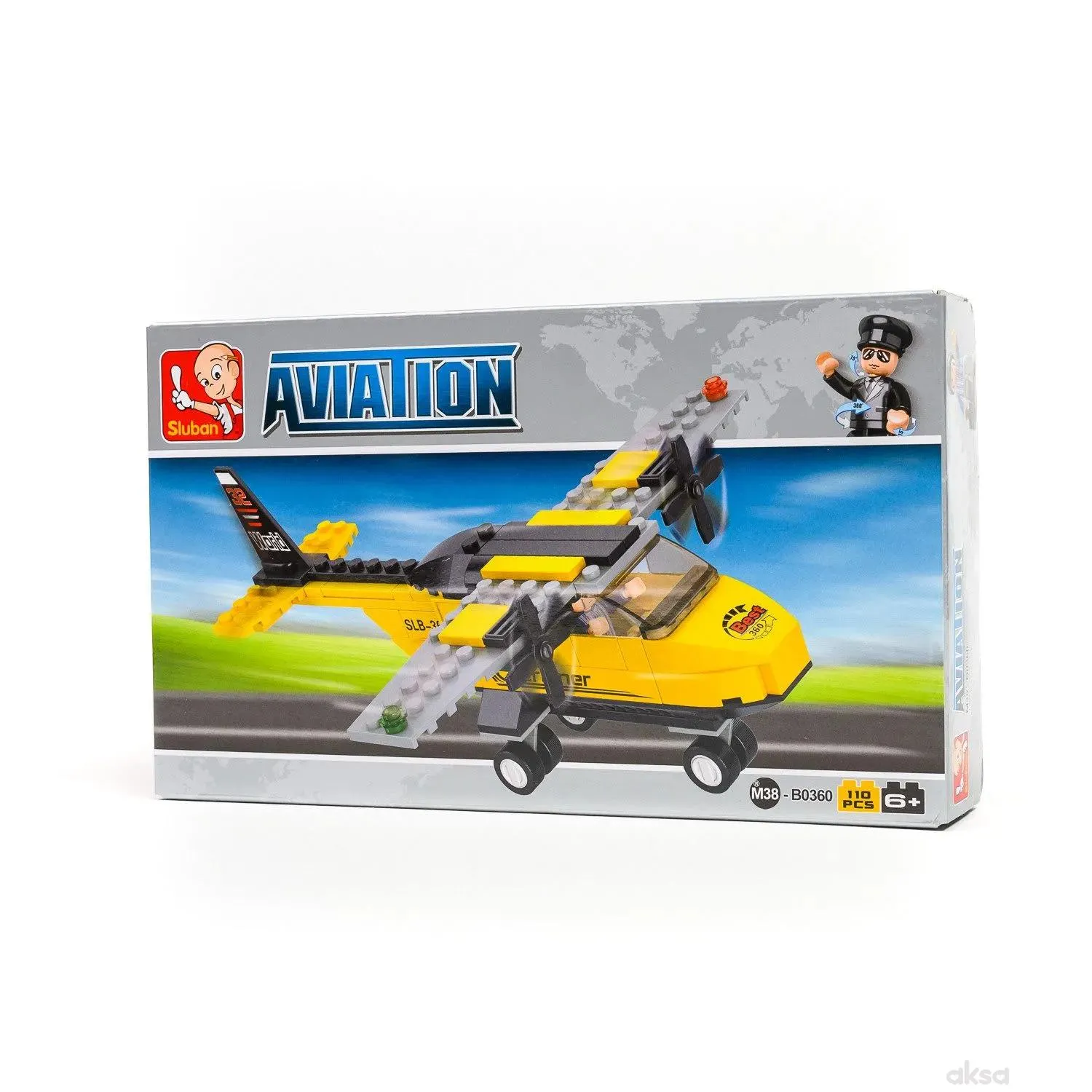 Sluban kocke, trenažni avion, 110 kom
