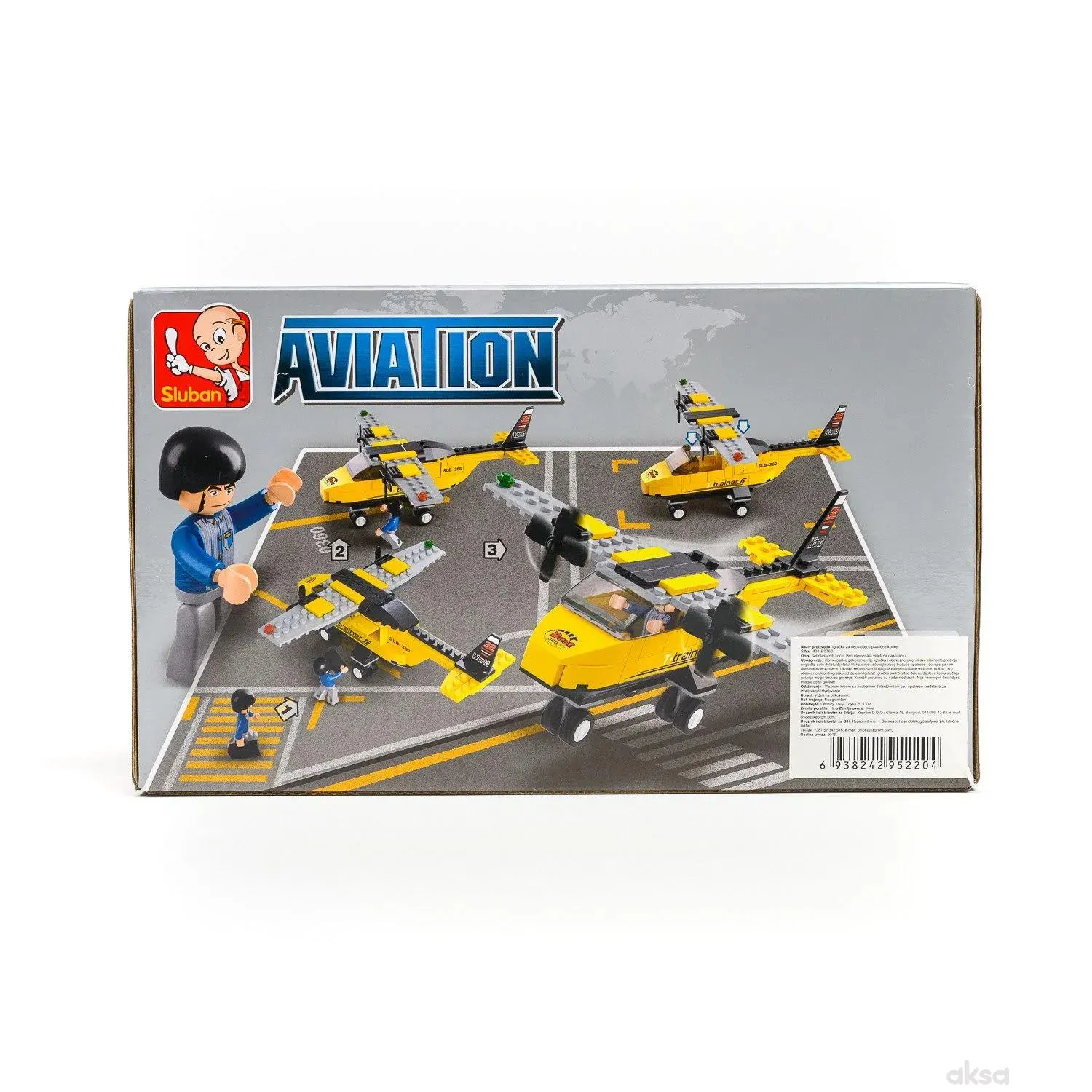 Sluban kocke, trenažni avion, 110 kom