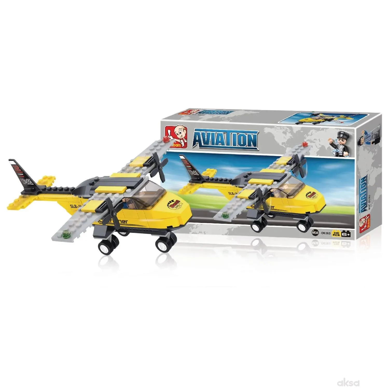 Sluban kocke, trenažni avion, 110 kom