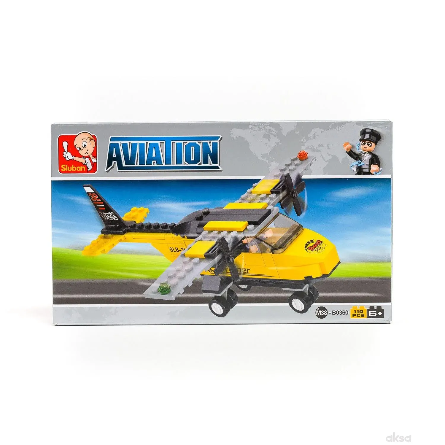 Sluban kocke, trenažni avion, 110 kom