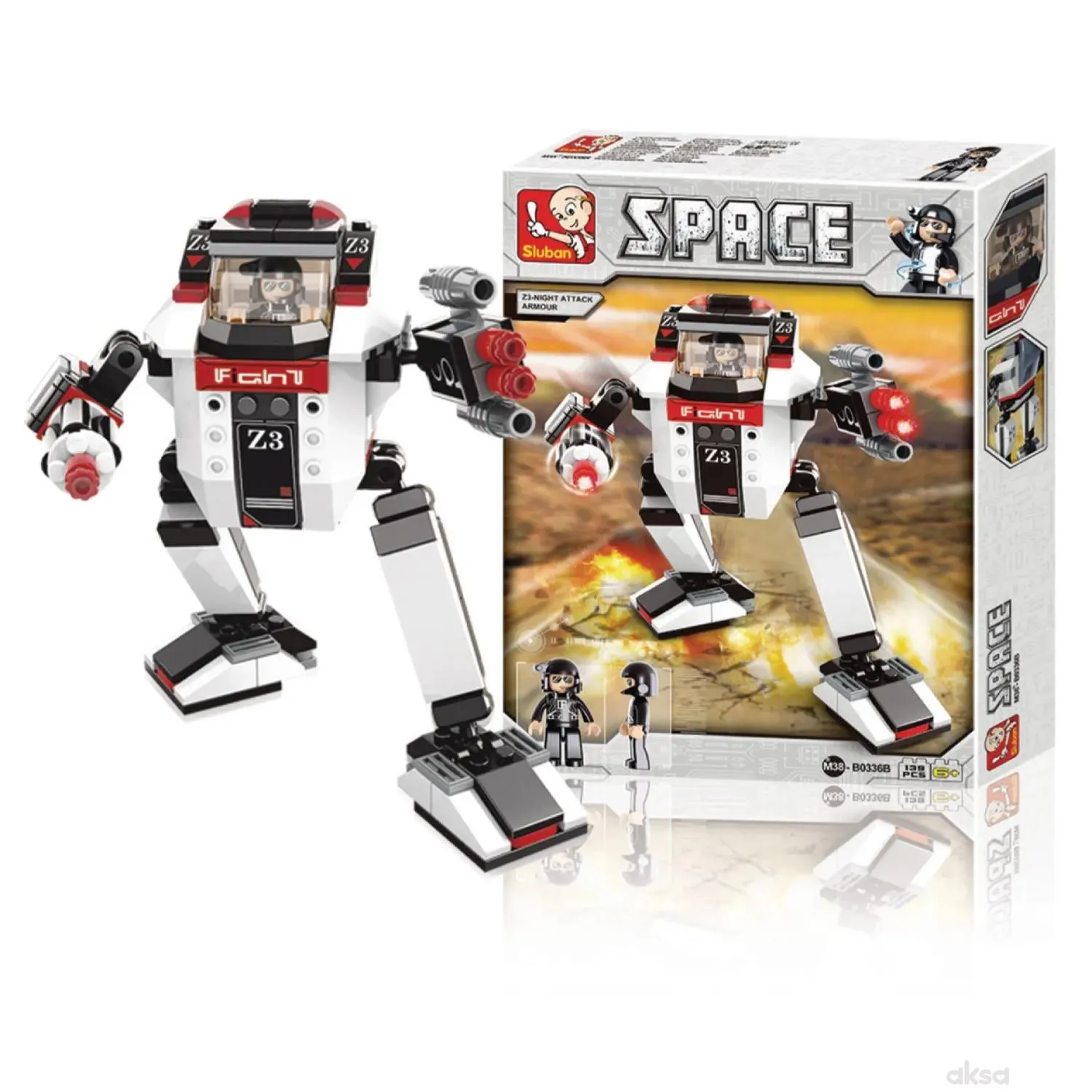 Sluban kocke, robot noćni napadač, 139 kom