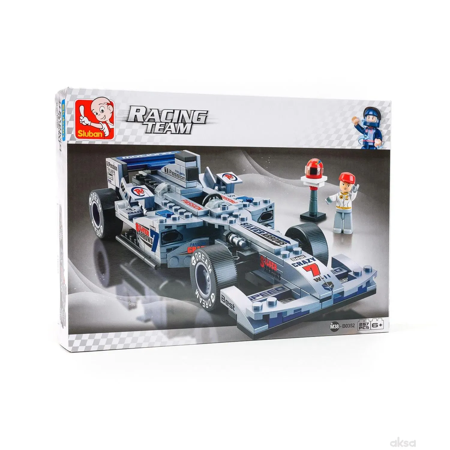 Sluban kocke, formula srebrna strijela, 257 kom