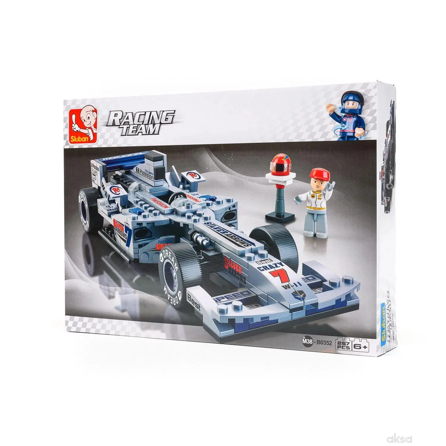 Sluban kocke, formula srebrna strijela, 257 kom
