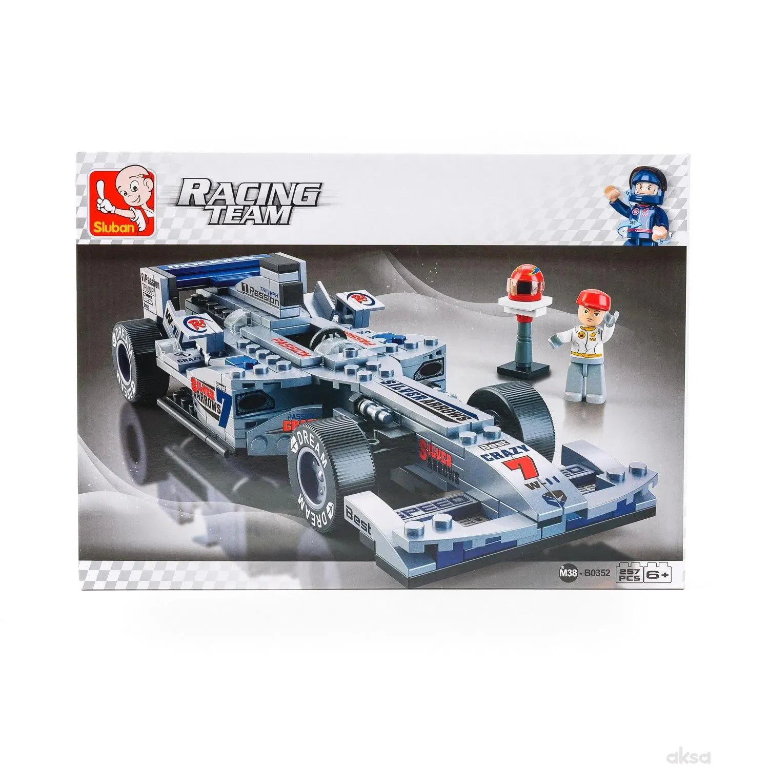 Sluban kocke, formula srebrna strijela, 257 kom