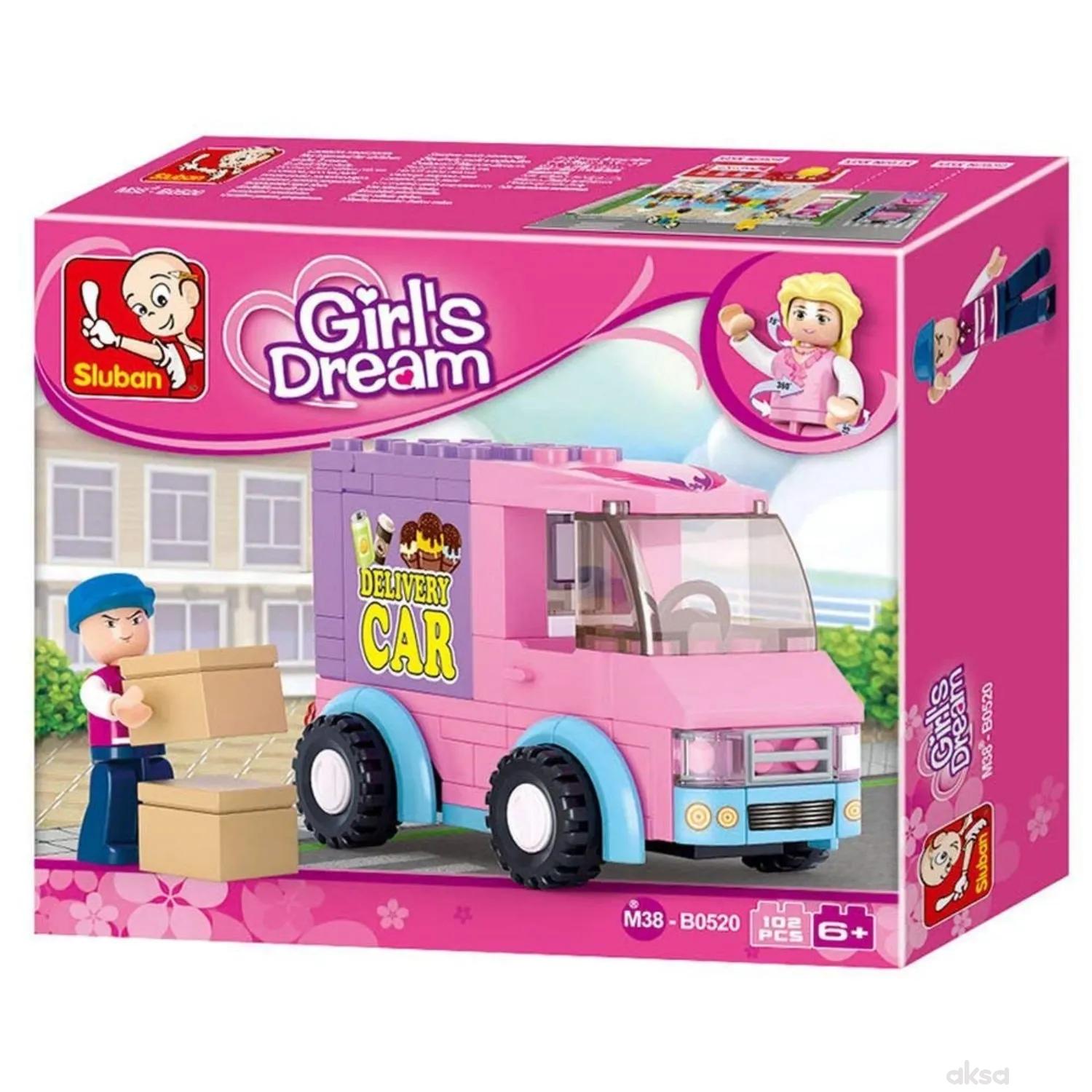 Sluban kocke, vozilo za isporuku,102 kom 