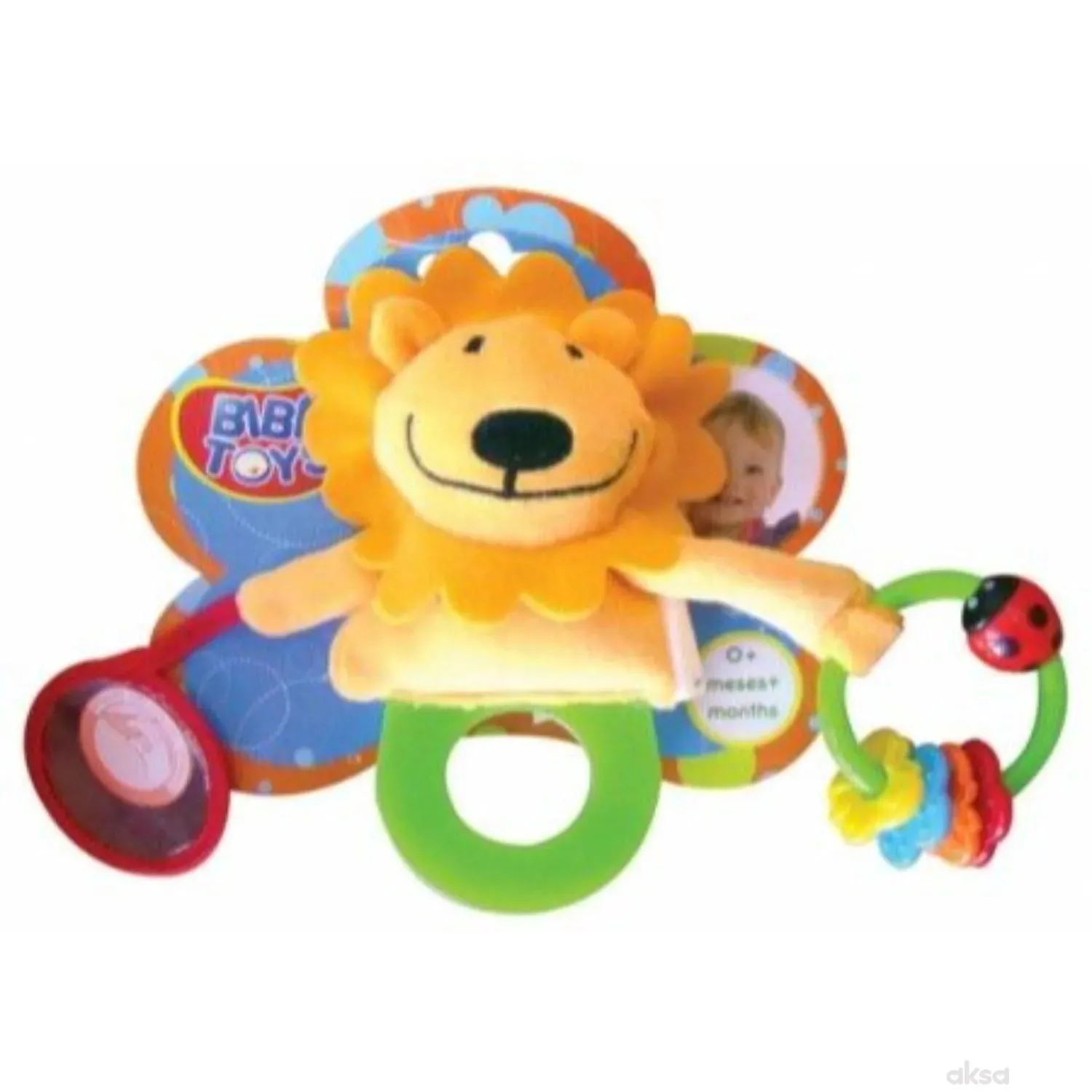 Biba Toys zvečka-glodalica lavić