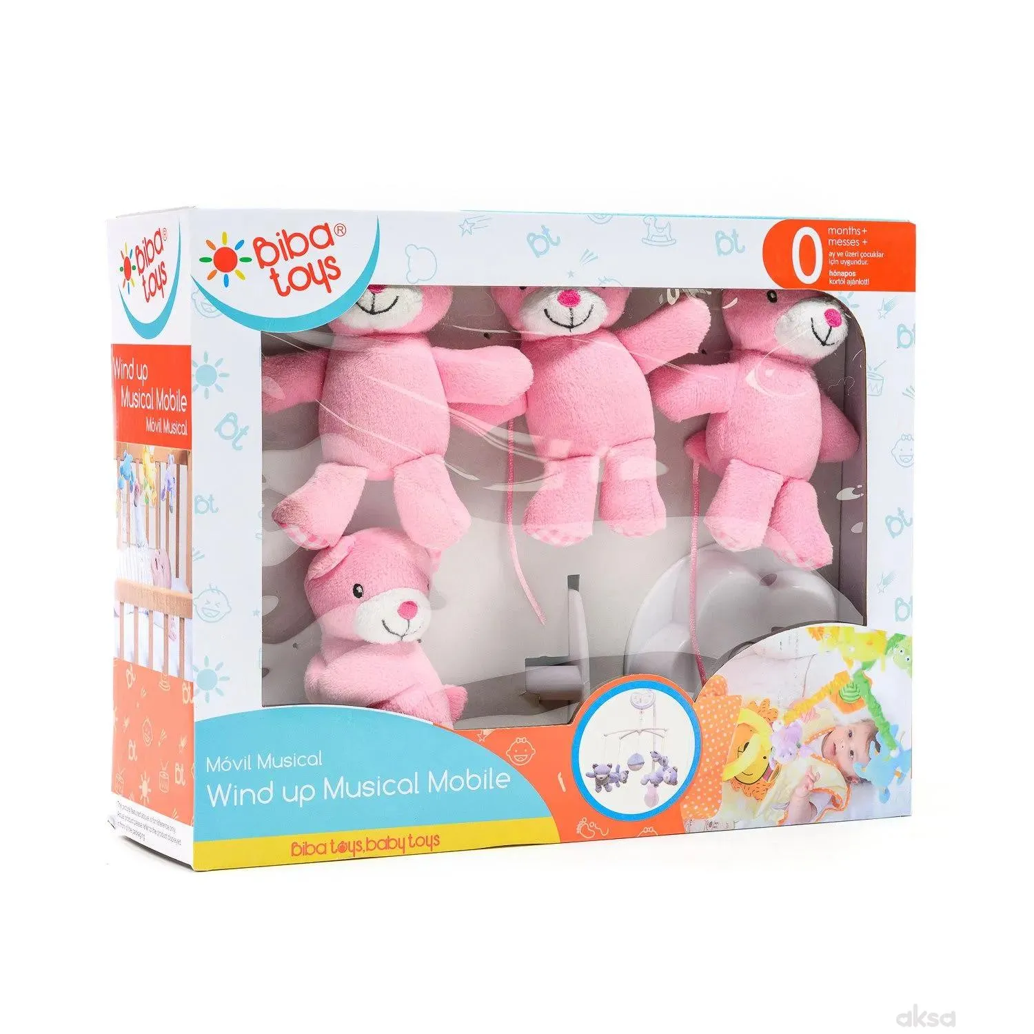 Biba Toys muzička vrteška veseli medvedići