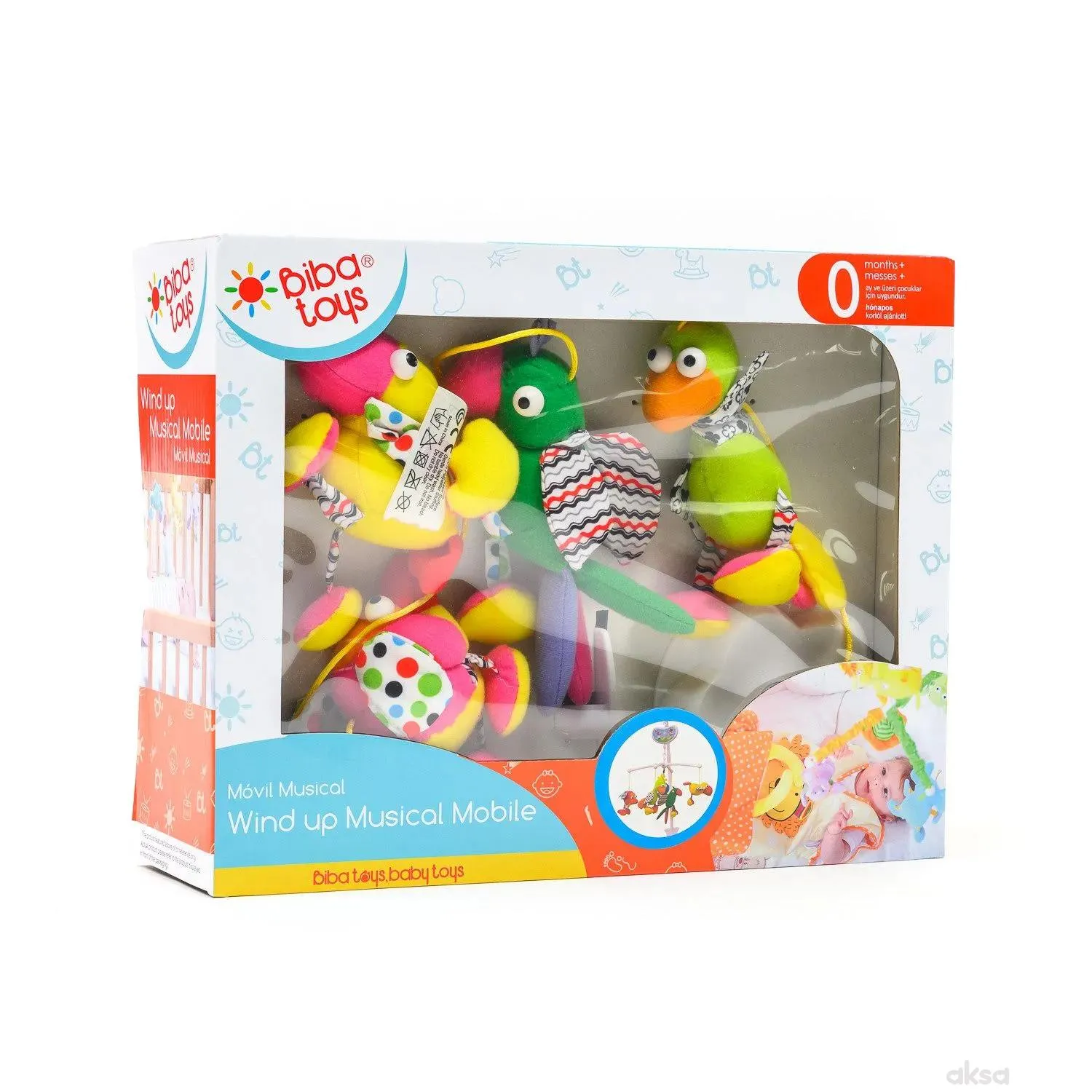 Biba Toys muzička vrteška ptičice