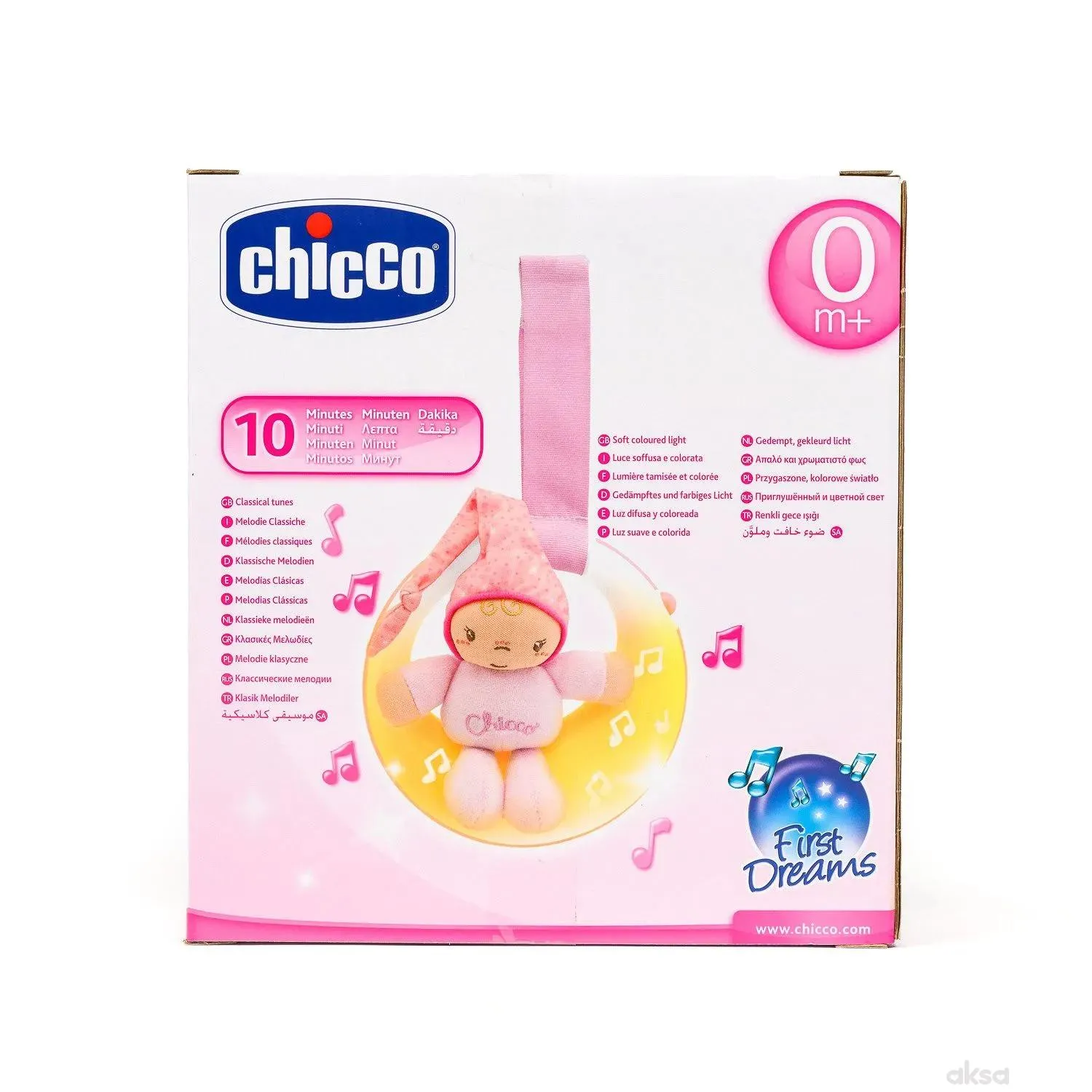 Chicco muzička lampa Uspavani Mjesec (fd)-roze