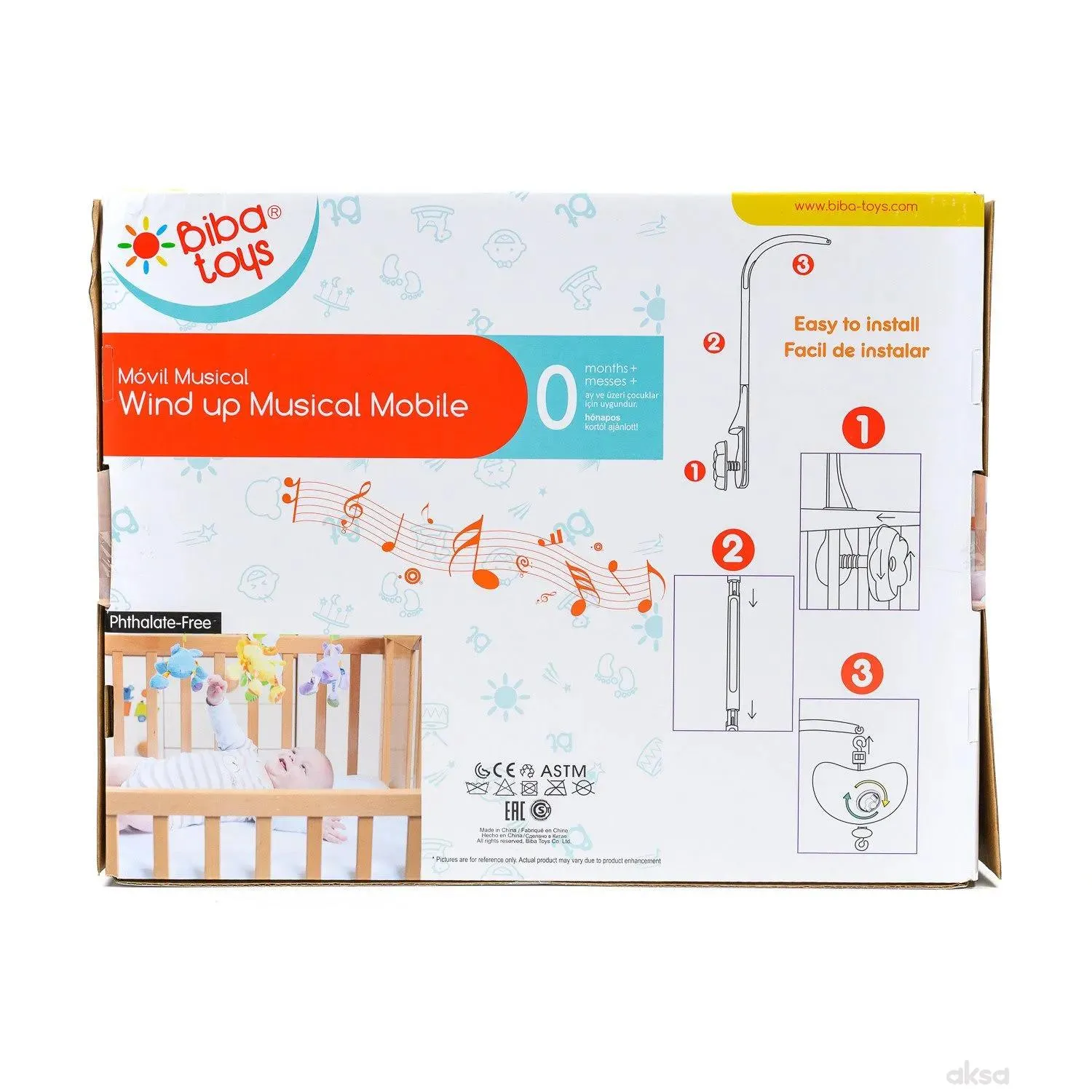Biba Toys muzička vrteška sretni drugari