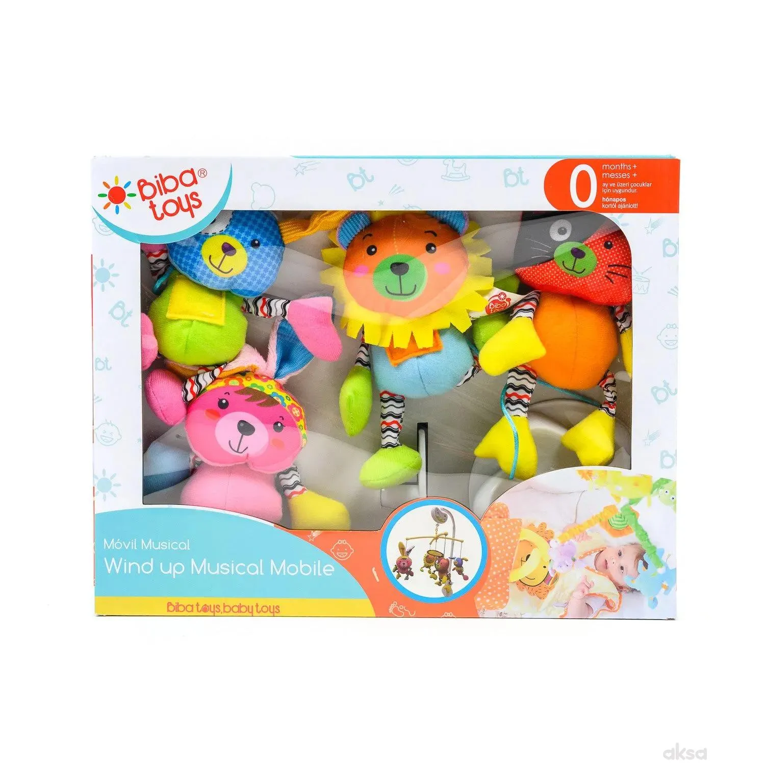 Biba Toys muzička vrteška sretni drugari