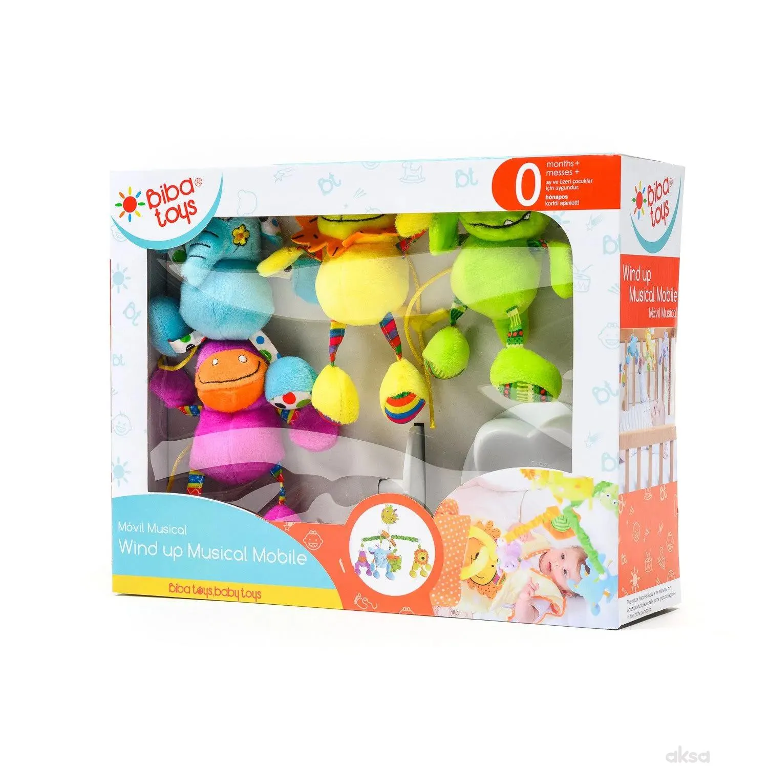 Biba Toys muzička vrteška drugari iz džungle - lux