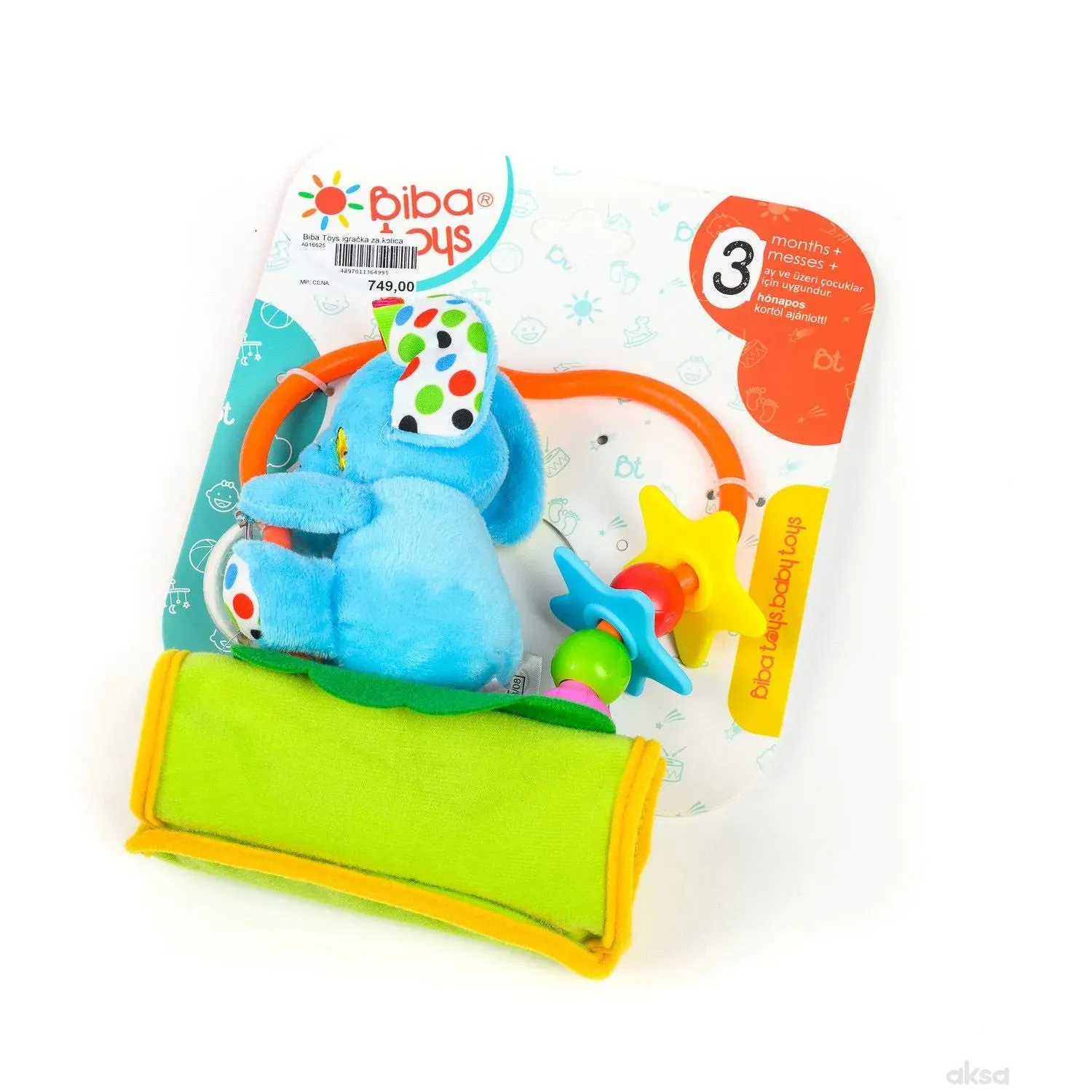 Biba Toys igračka za kolica slonče