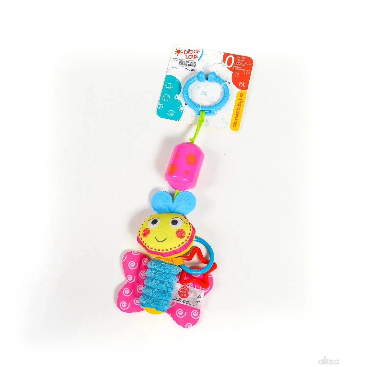 Biba toys leptirić sa zvečkom
