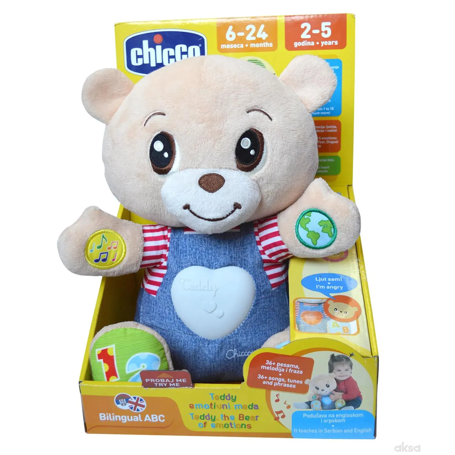 Chicco igračka emotivni medo Teddy 