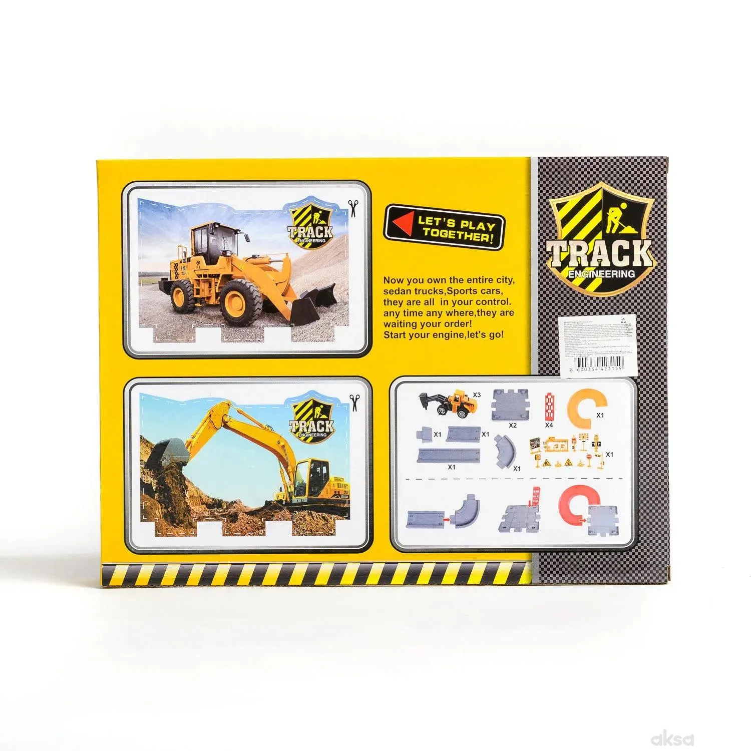 HK Mini igračka parking set građevinci