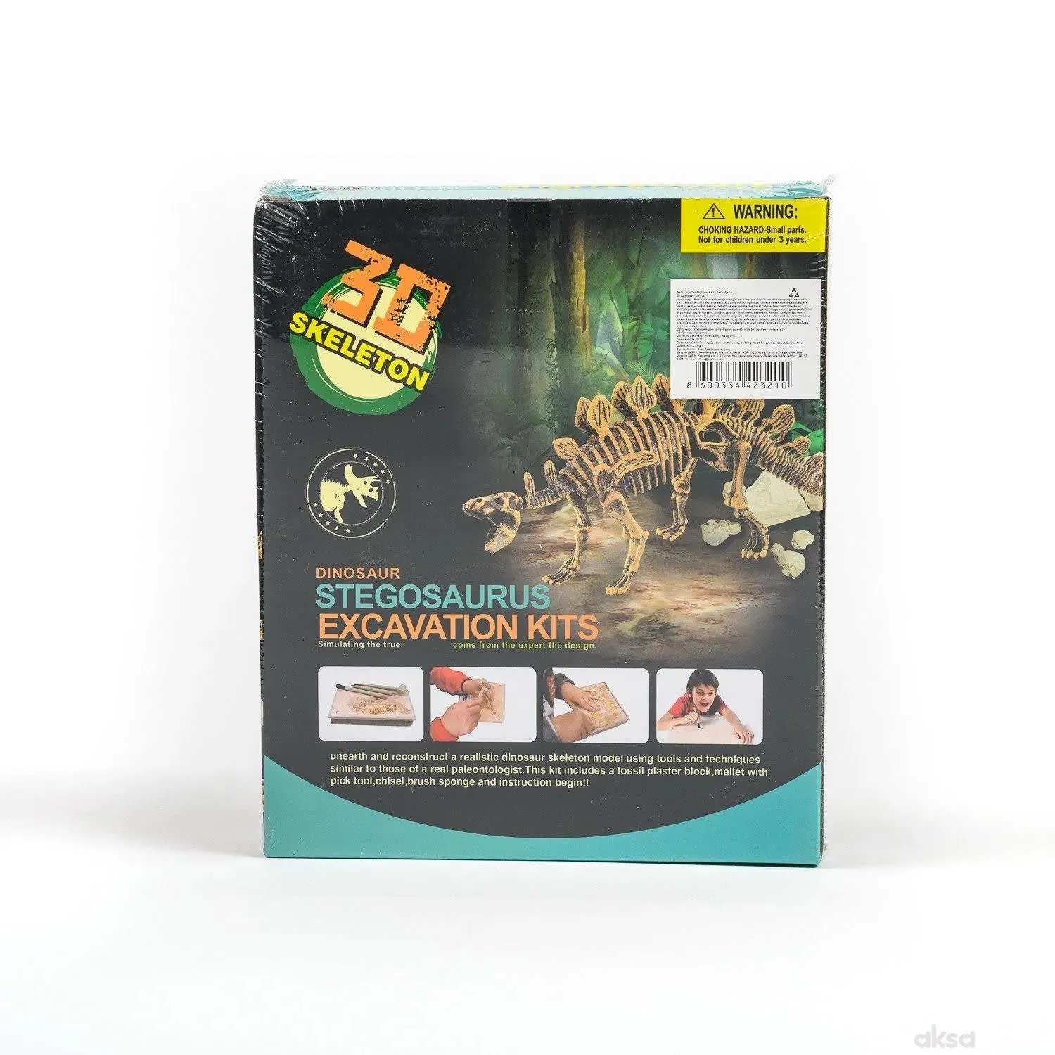 HK Mini igračka arheološki set Stegosaurus