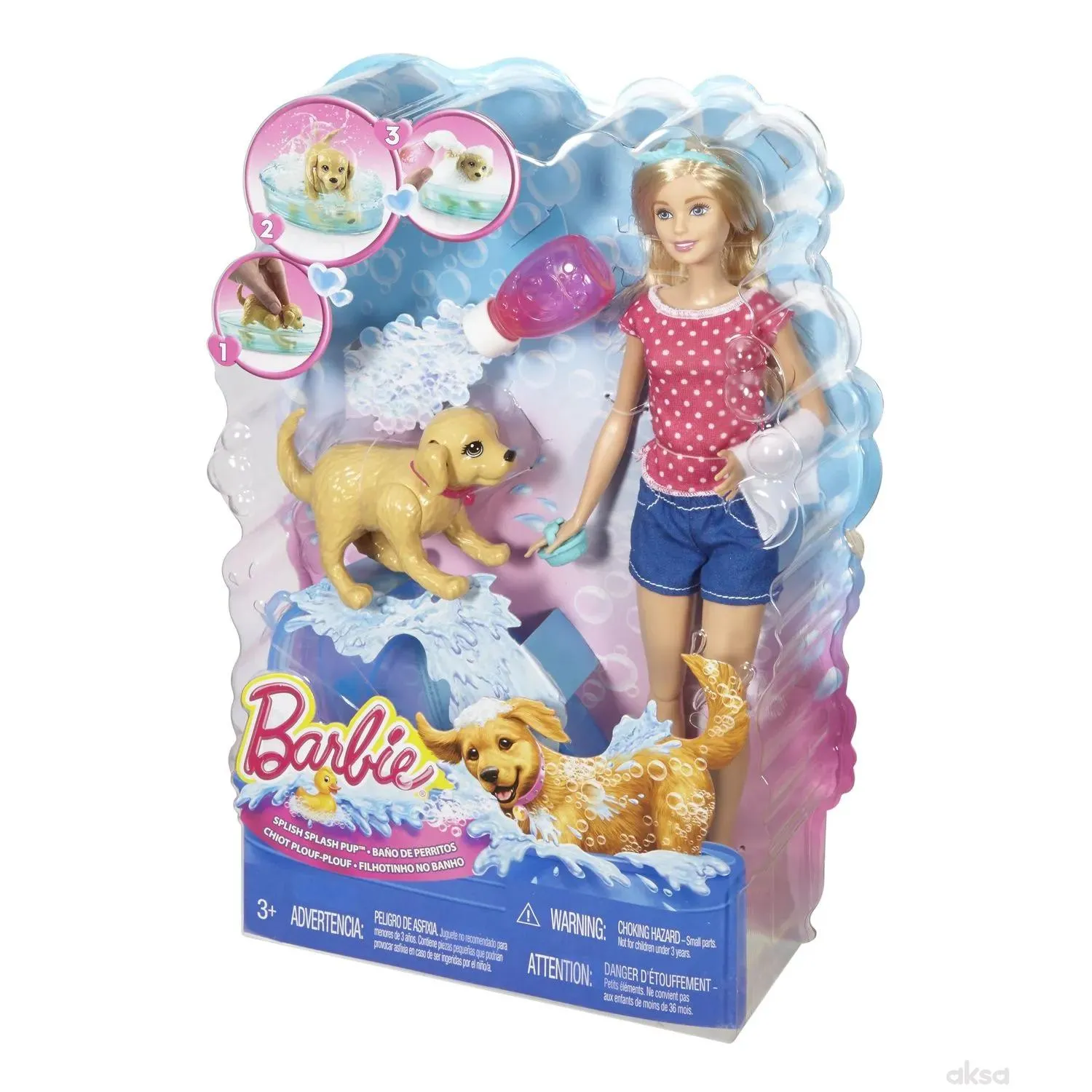 Barbie i kuca u bazenu DGY83 