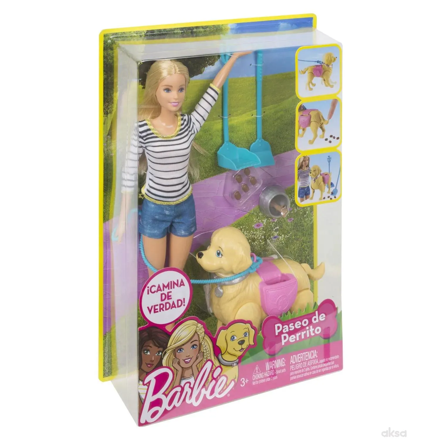 Barbie i psić u šetnji