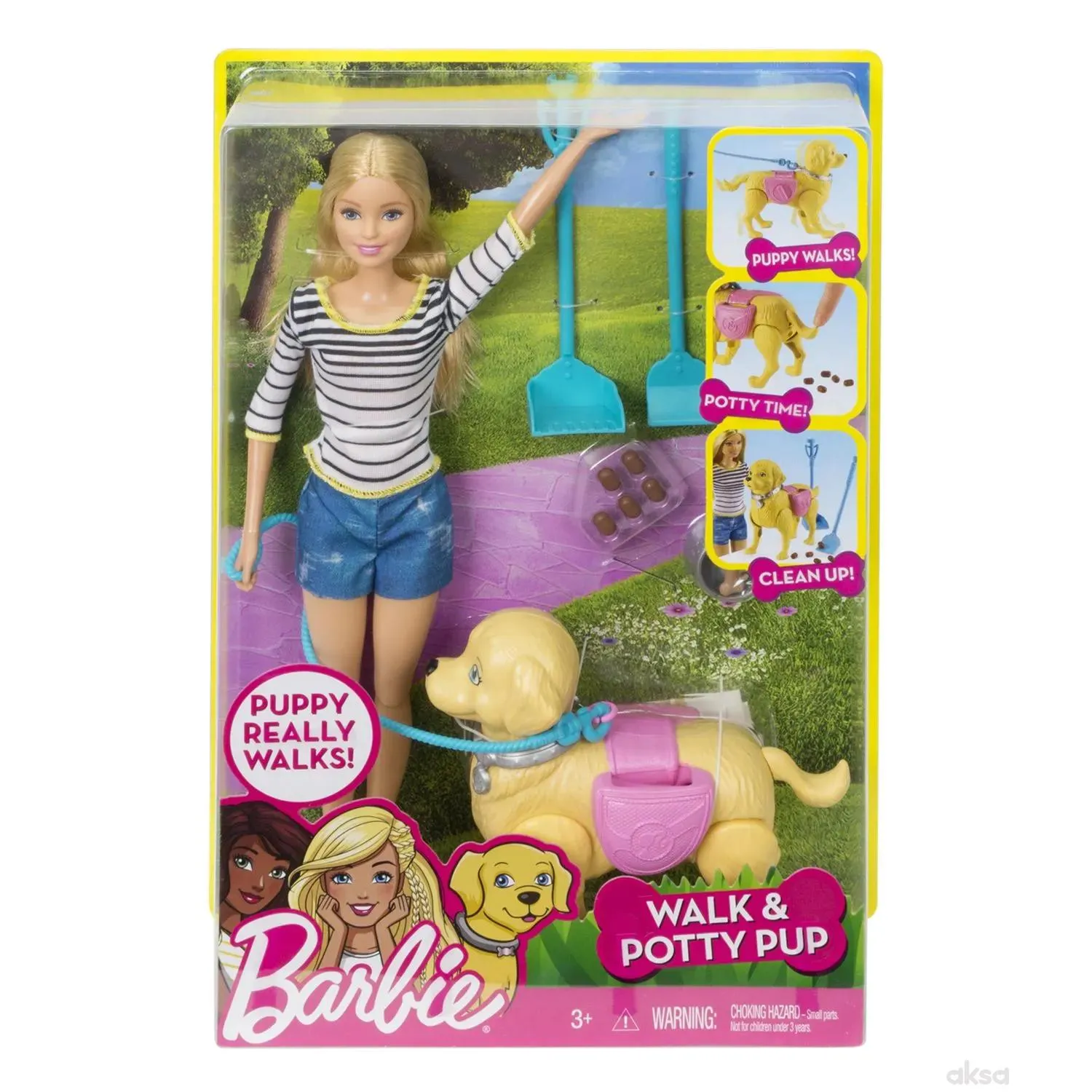 Barbie i psić u šetnji
