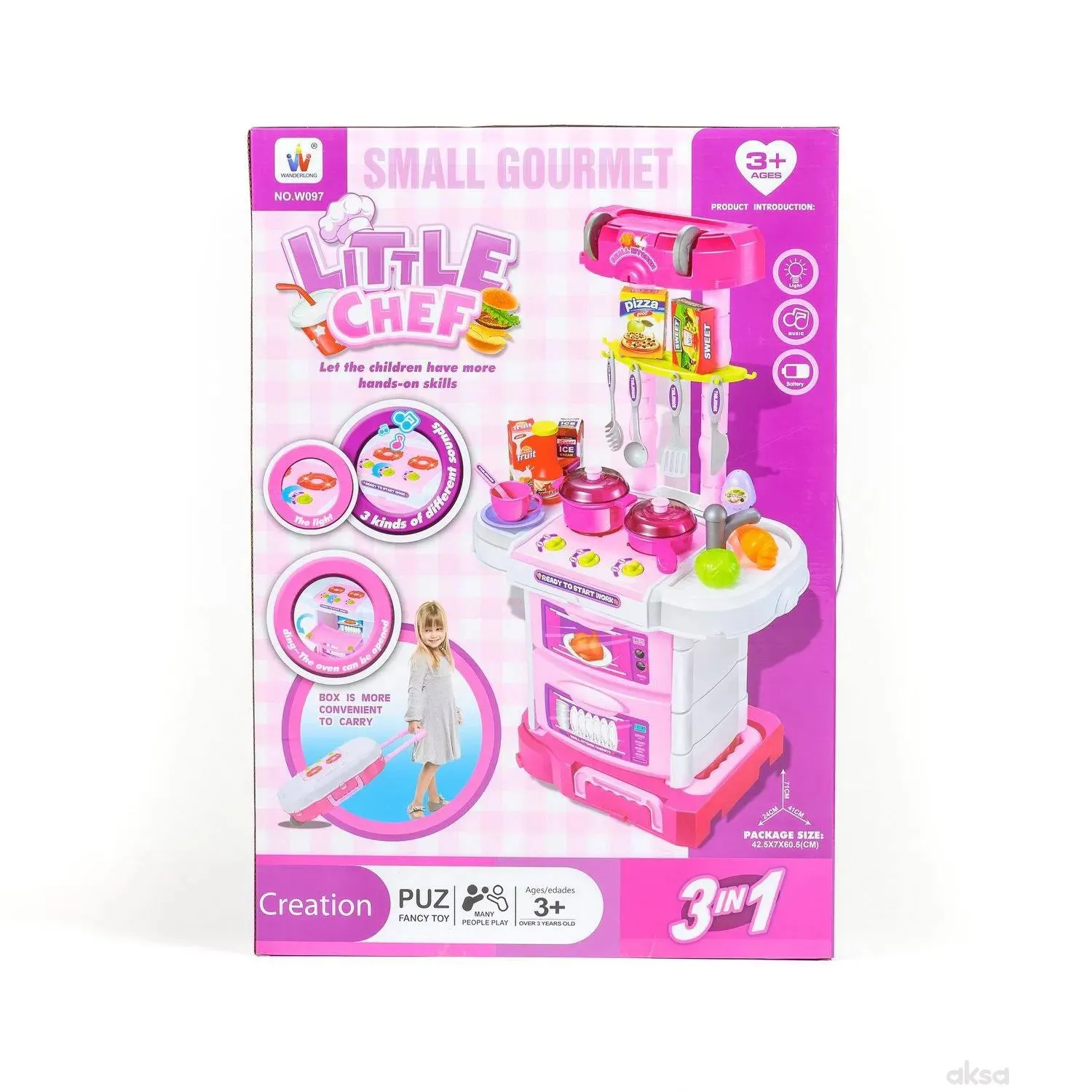 Qunsheng Toys, igračka kuhinjski set 3 u 1