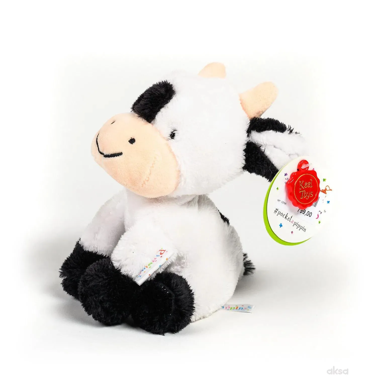 Keel Toys plišana igračka Pippins Kravica, 14 cm