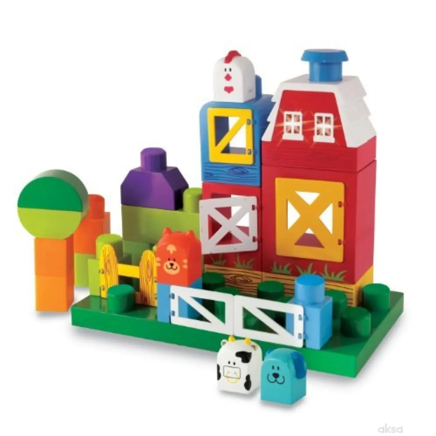 Win Fun igračka set kocki Farma - 34 kom