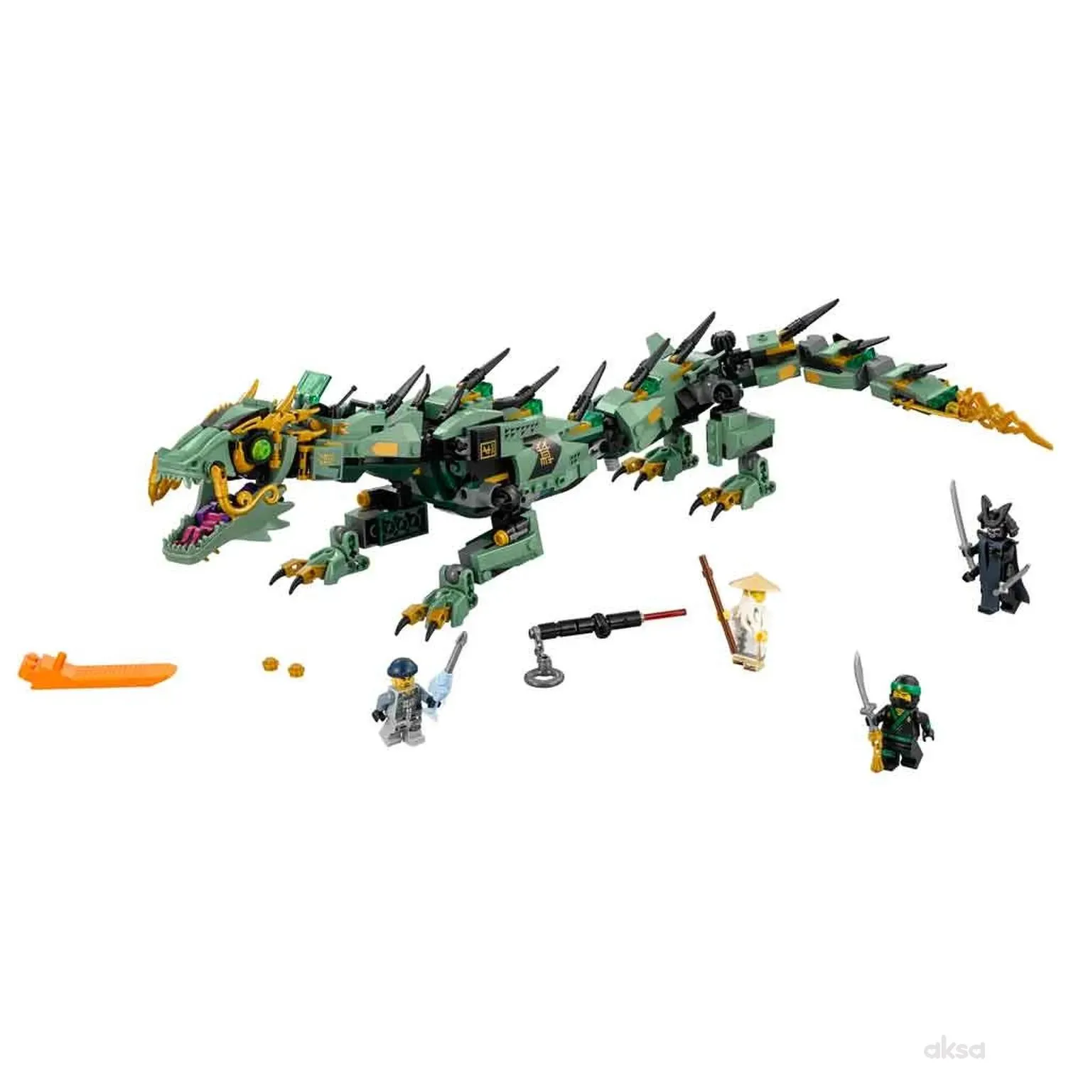 Lego Ninjago movie green ninja mech dragon 