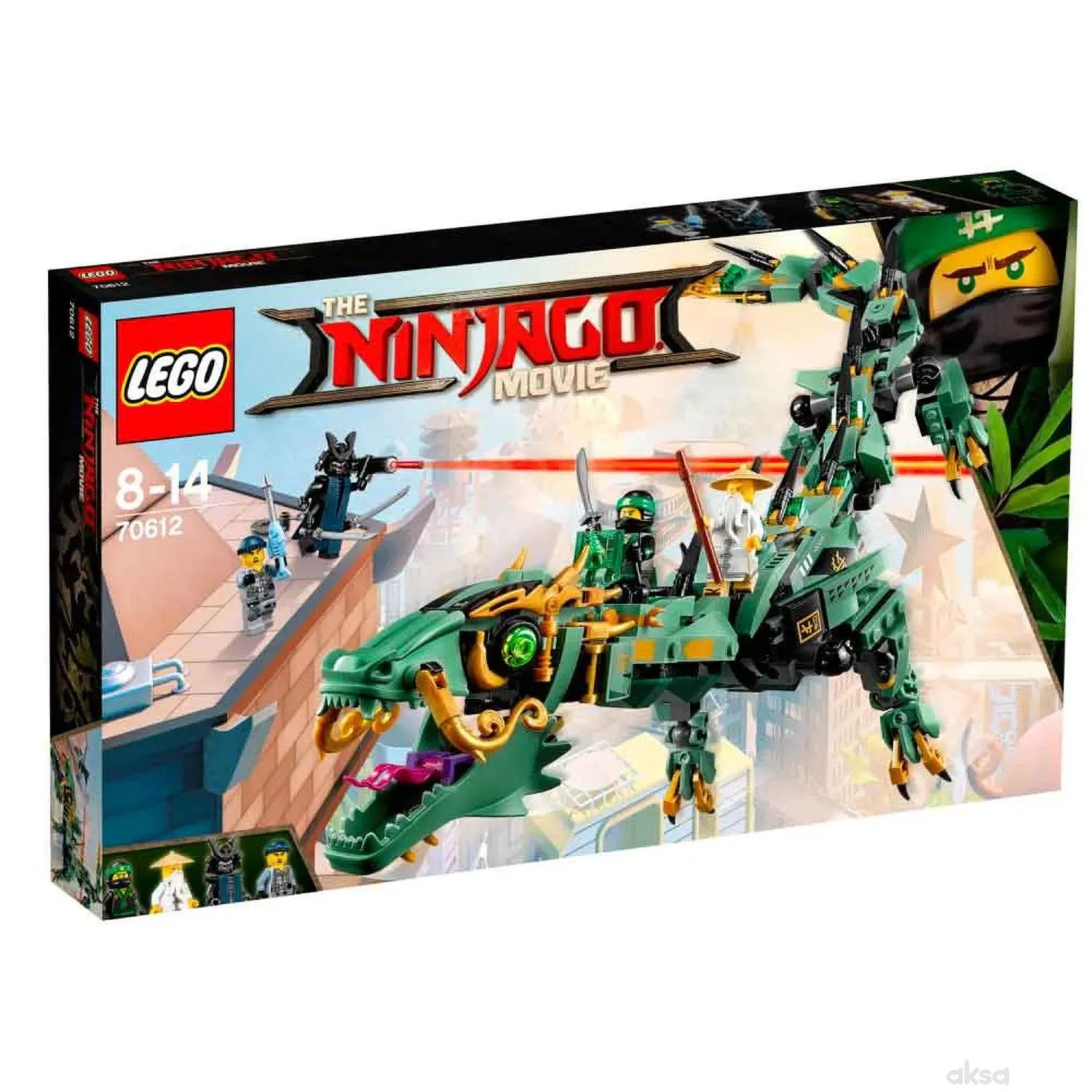 Lego Ninjago movie green ninja mech dragon 