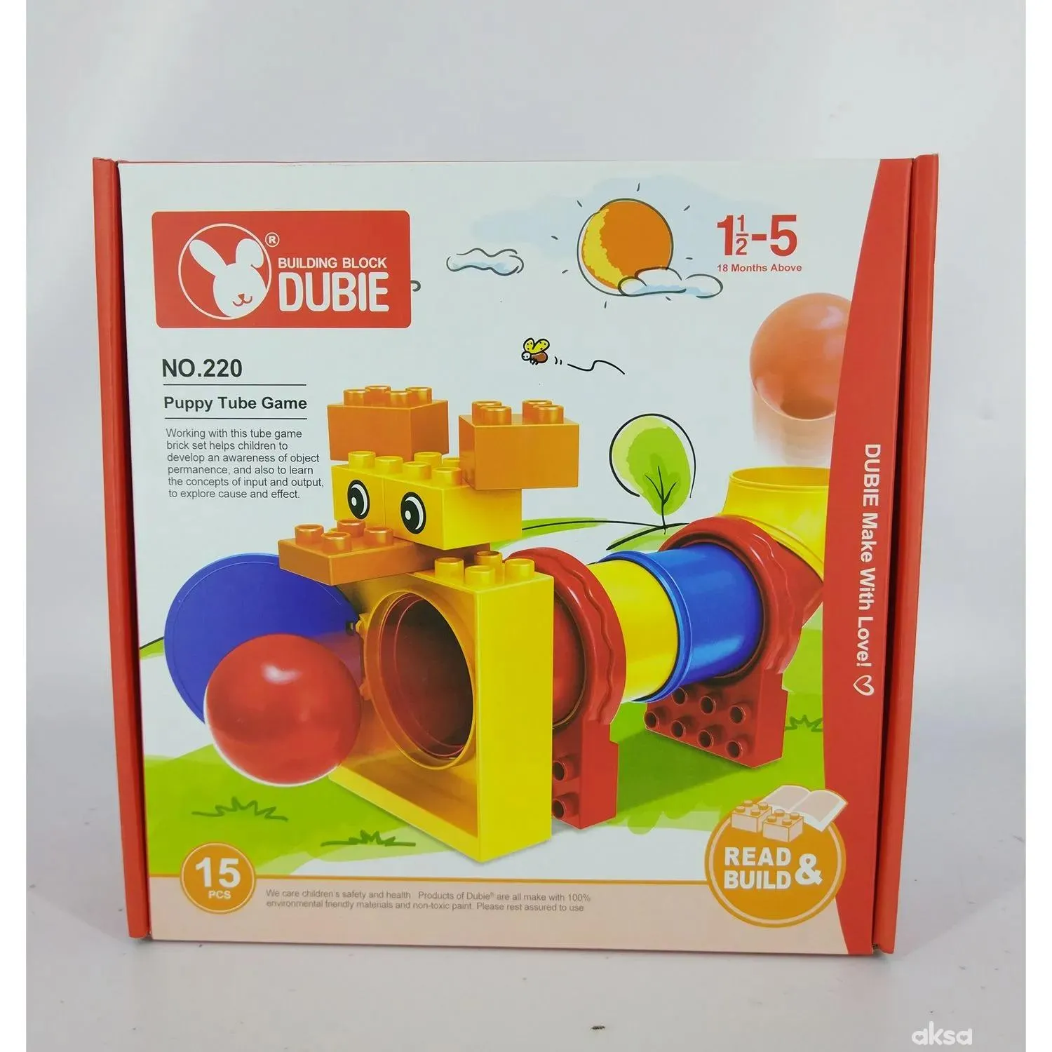 HK Mini igračka kocke kuca 15 delova