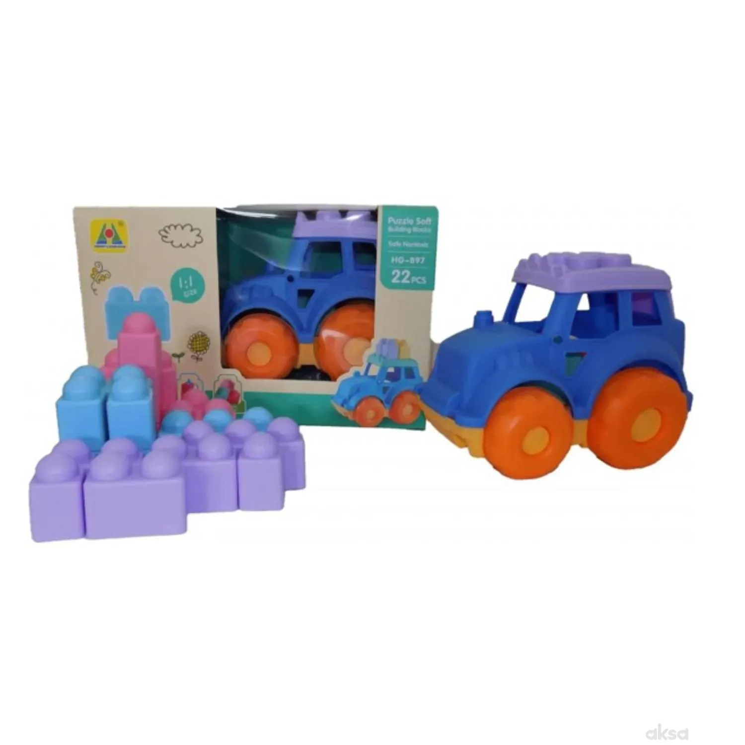 Baby Mekani Traktor I Kocke 22 dijela