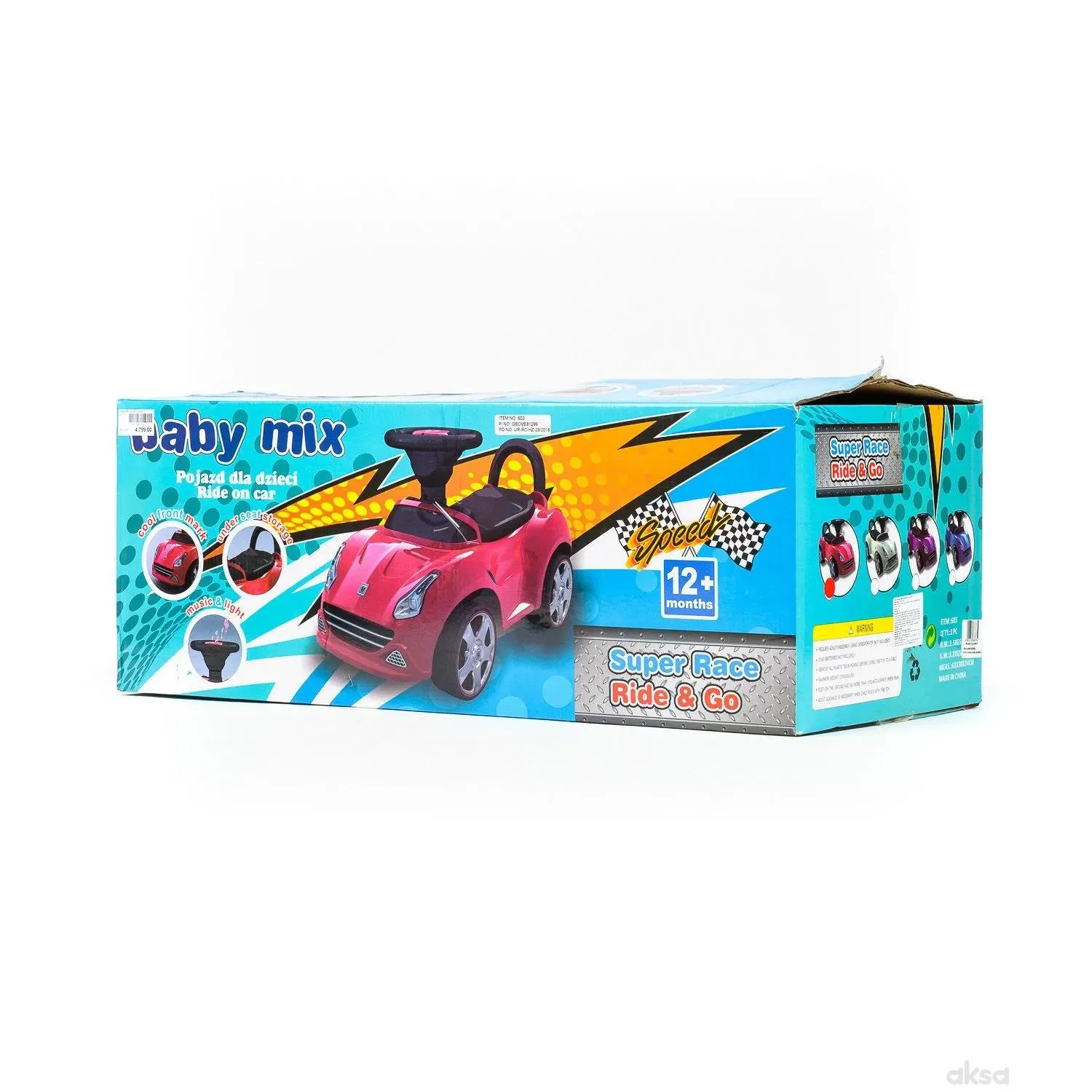 Baby Mix guralica autić - crvena