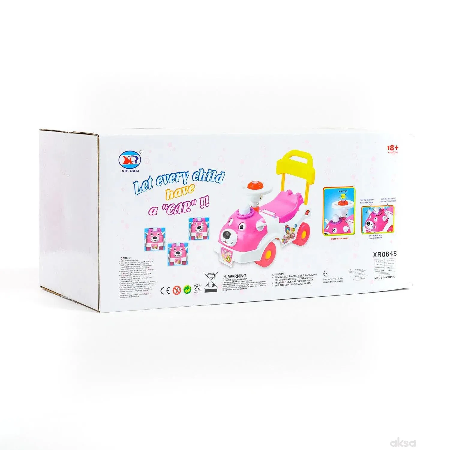 Hk Mini guralica roze meda