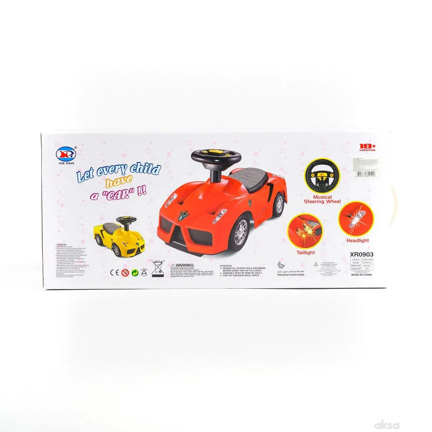 Hk Mini guralica sportski automobil sa muzikom