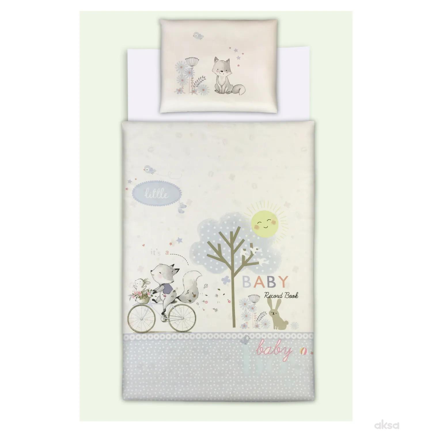 Baby Textil posteljina Happy fox 3/1,80x120 